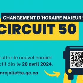 Transport régional : changements à l’horaire du circuit 50