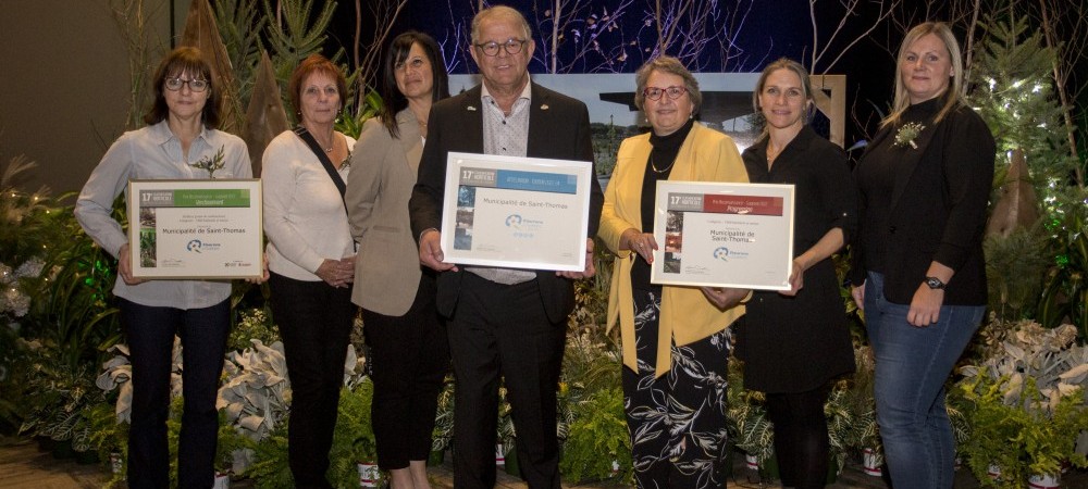 Saint-Thomas reçoit des honneurs au gala des Fleurons du Québec