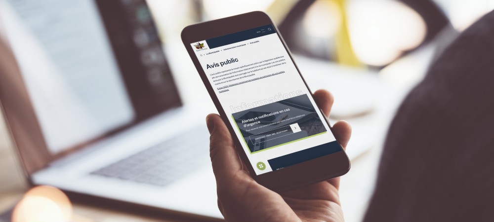 Les avis publics accessibles en ligne