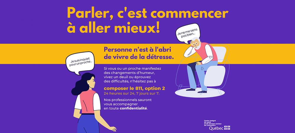 Campagne Info-Social 811, option 2