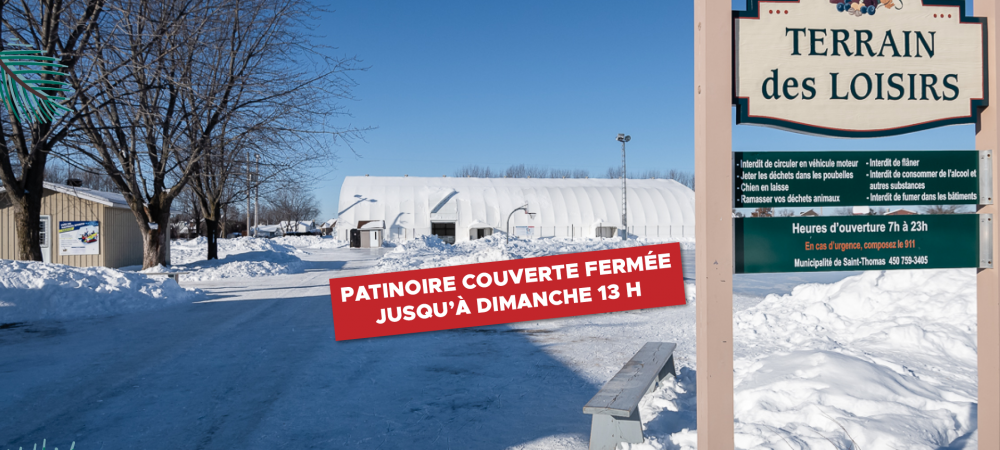 Patinoire couverte fermée